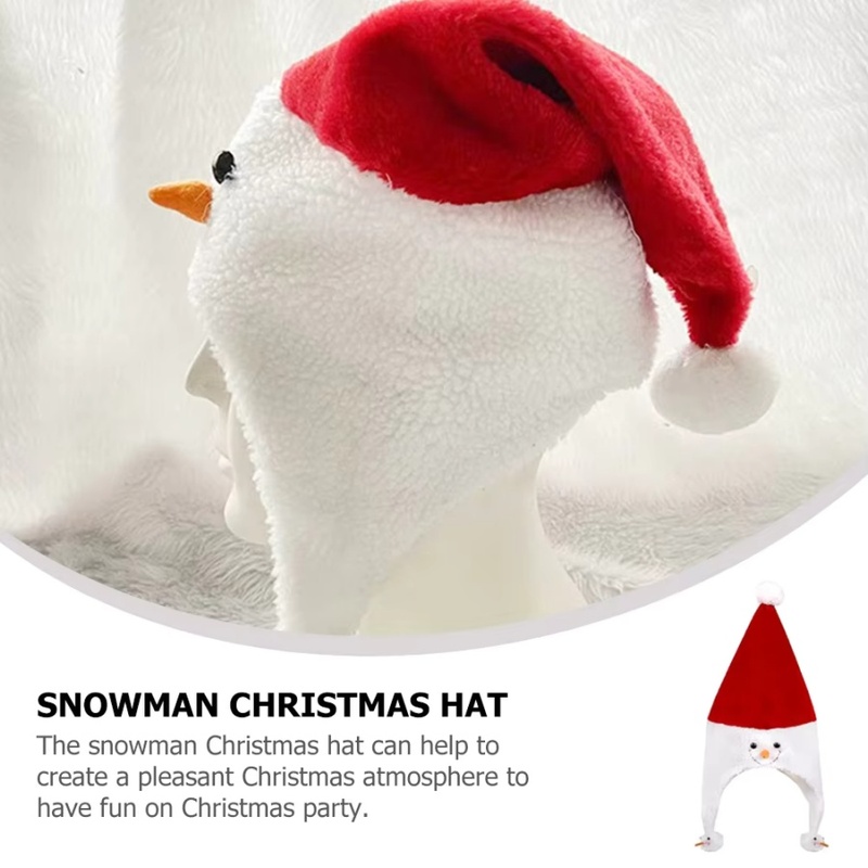 1pc 크리스마스 눈사람 모자 플러시 산타 모자 귀여운 - Santa Hat Plush 리뷰 및 가격