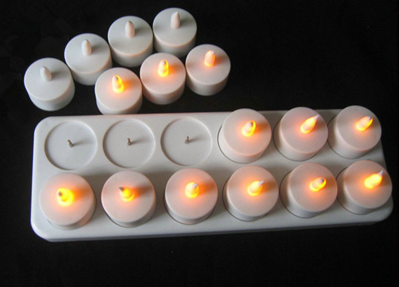 12개 세트 충전식 LED 캔들 무불꽃 정전기 방지 티 - Holiday Candle Set 리뷰 및 가격