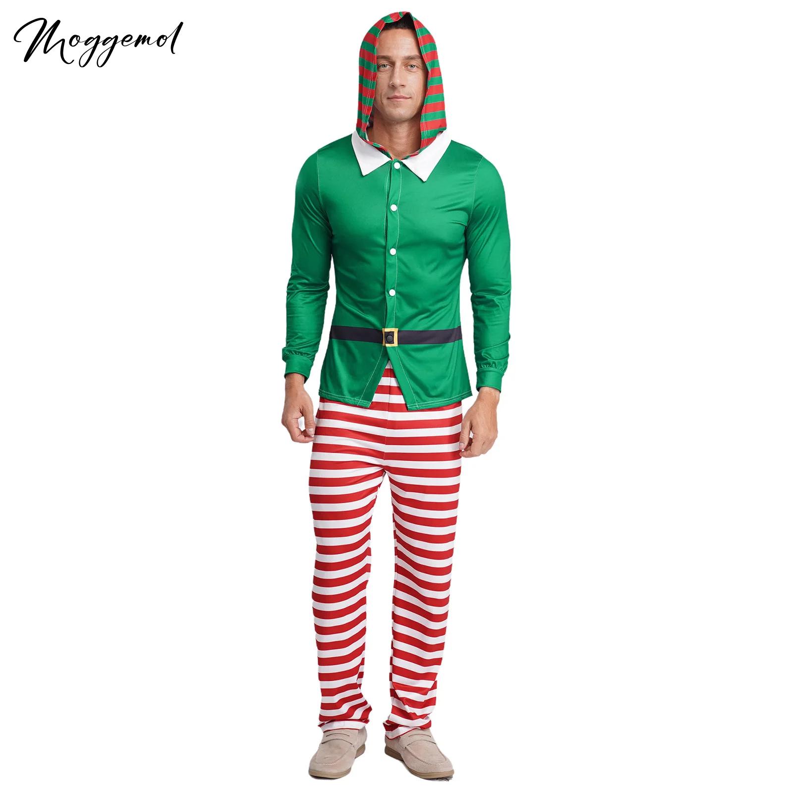 남성용 크리스마스 엘프 파자마 파티 코스프레 의상 긴  - Elf Costume Christmas 리뷰 및 가격