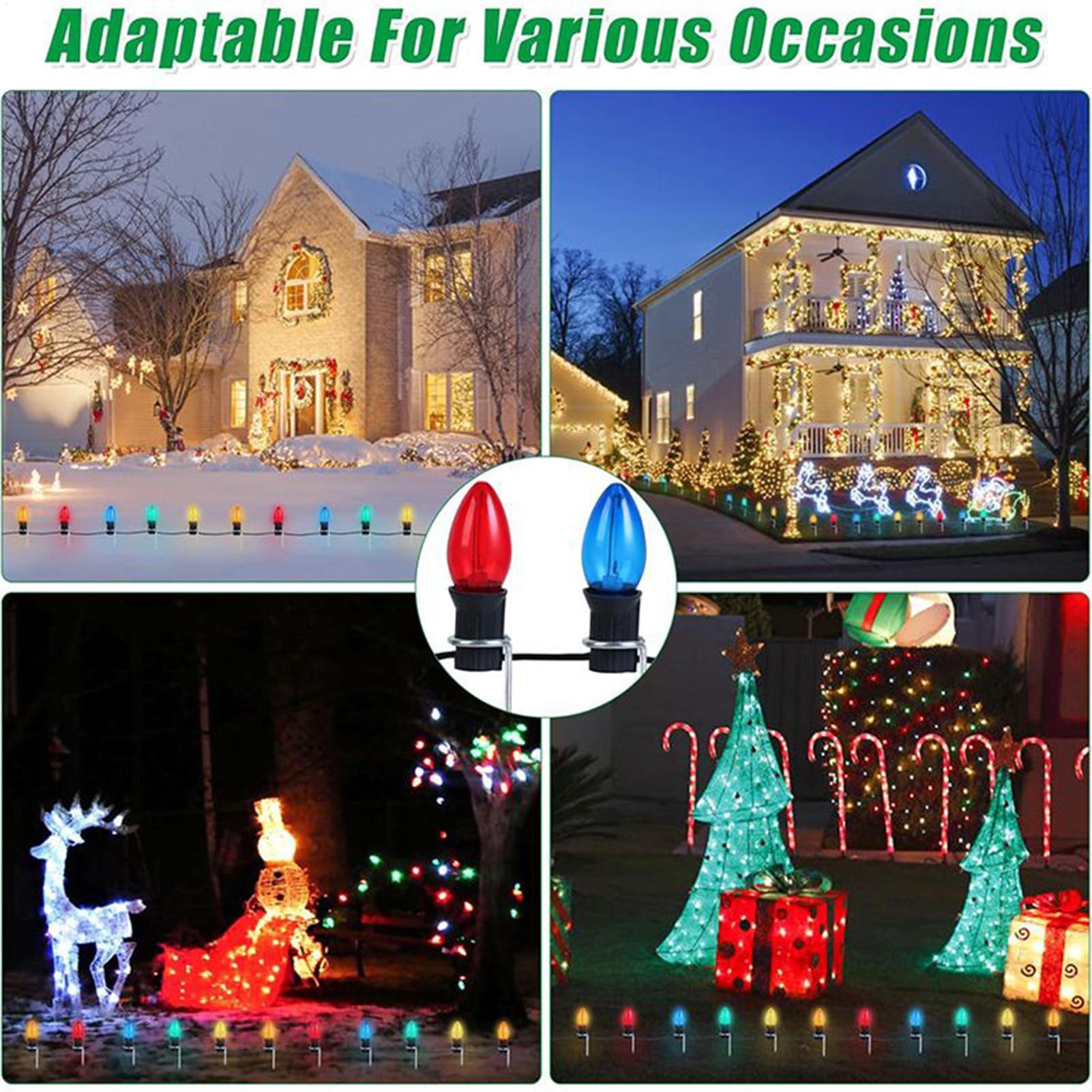 크리스마스 정원 장식용 야외 조명 말뚝, 크리스마스 산 - Christmas Lights Outdoor 리뷰 및 가격