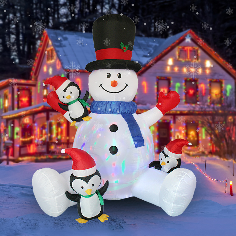 크리스마스 풍선 눈사람 펭귄 LED 조명으로 쌓인 Ar - Christmas Lights Outdoor 리뷰 및 가격