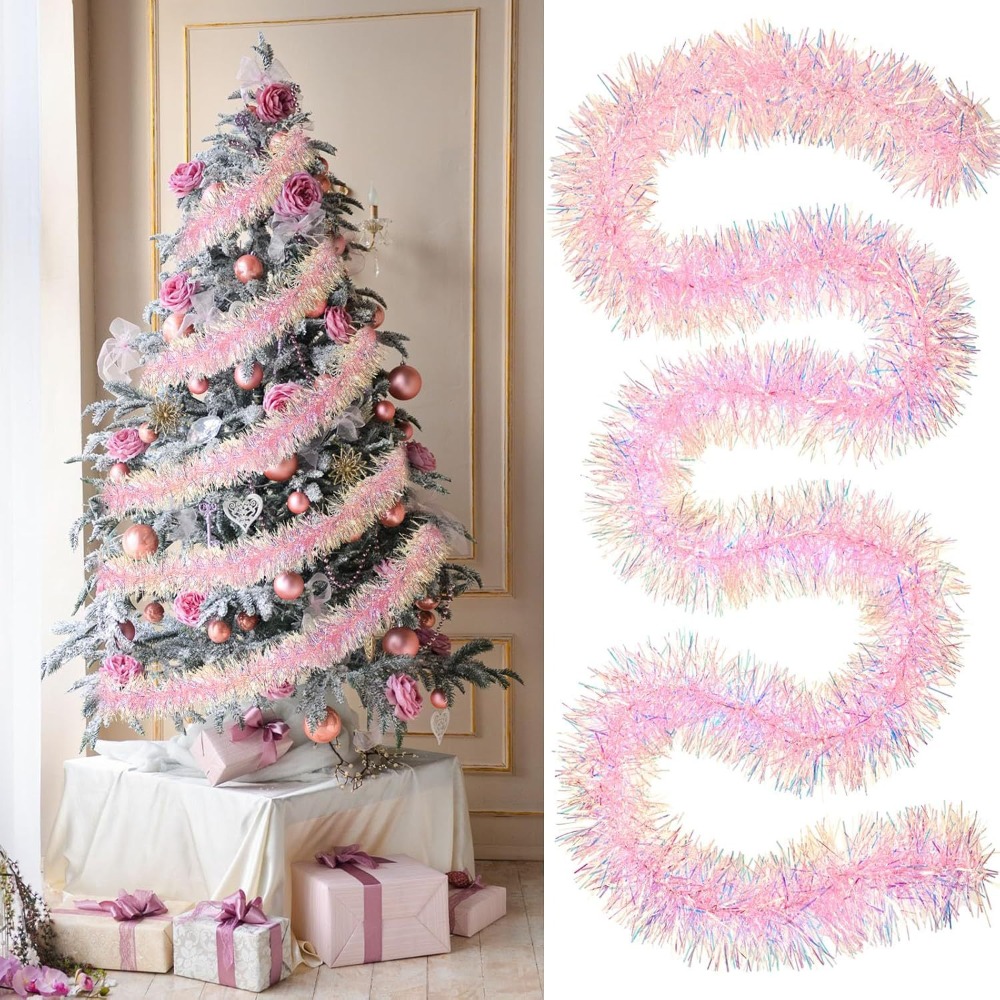 2M/9CM 크리스마스 장식 스트립 다채로운 스트립 D - Tinsel Garland Decoration 리뷰 및 가격