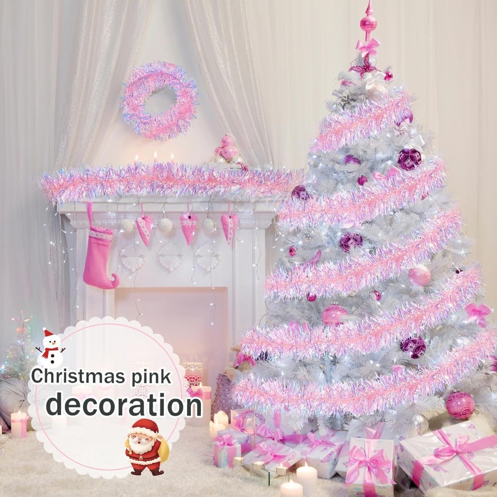 2M/9CM 크리스마스 장식 스트립 다채로운 스트립 D - Tinsel Garland Decoration 리뷰 및 가격