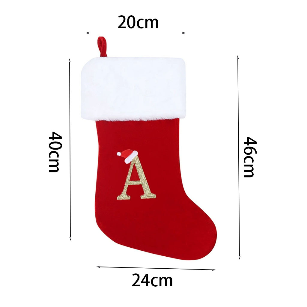 새로운 크리 에이 티브 알파벳 크리스마스 스타킹 선물  - Christmas Stocking Hanging 리뷰 및 가격