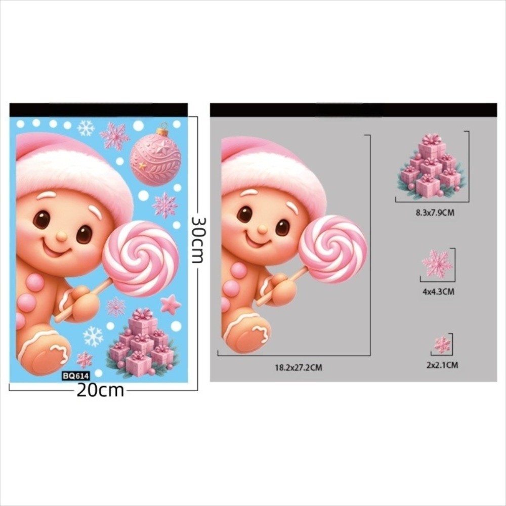 탈부착 가능한 PVC 창문 스티커 눈송이 산타클로스 크 - Snowflake Window Decal 리뷰 및 가격