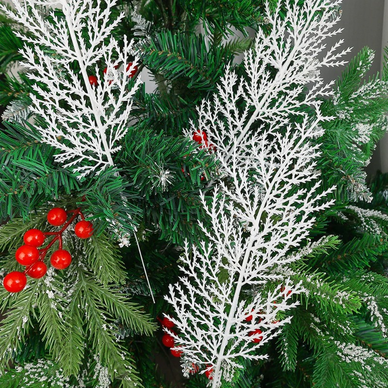 크리스마스 화이트 인조 소나무 가지 가짜 소나무 가지  - Christmas Wreath Fake 리뷰 및 가격