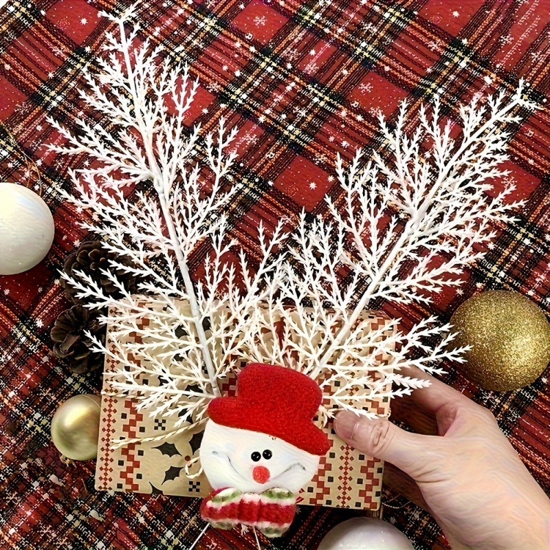 크리스마스 화이트 인조 소나무 가지 가짜 소나무 가지  - Christmas Wreath Fake 리뷰 및 가격