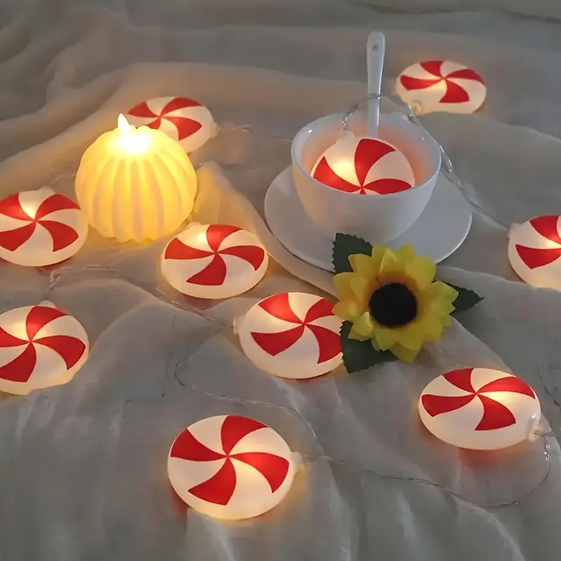 6m 40 LED 축제 사탕 지팡이 나선형 빛 문자열  - Led Fairy String Lights 리뷰 및 가격