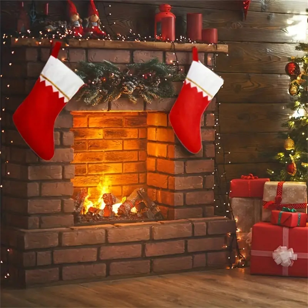 12pcs 레드 펠트 크리스마스 스타킹 벽난로에 대 한 - Christmas Stocking Hanging 리뷰 및 가격