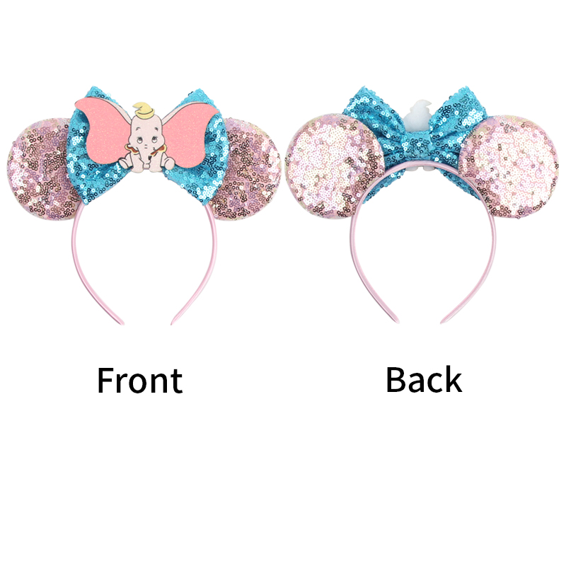 디즈니 덤보 미키 마우스 귀 머리띠 여성 스팽글 보우  - Ribbon Bow Gift 리뷰 및 가격