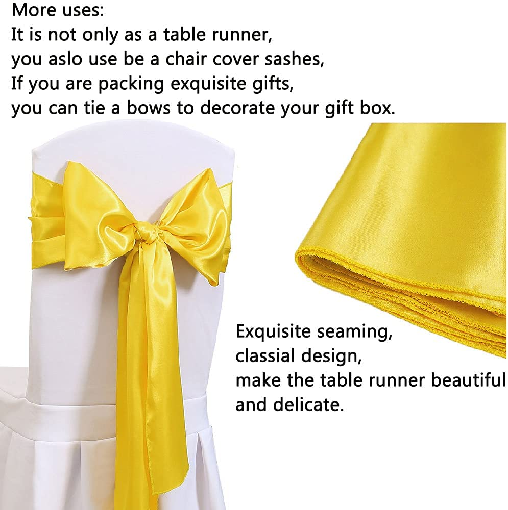 결혼식 연회 테이블 장식을위한 12x108 인치 새틴  - Christmas Table Runner 리뷰 및 가격