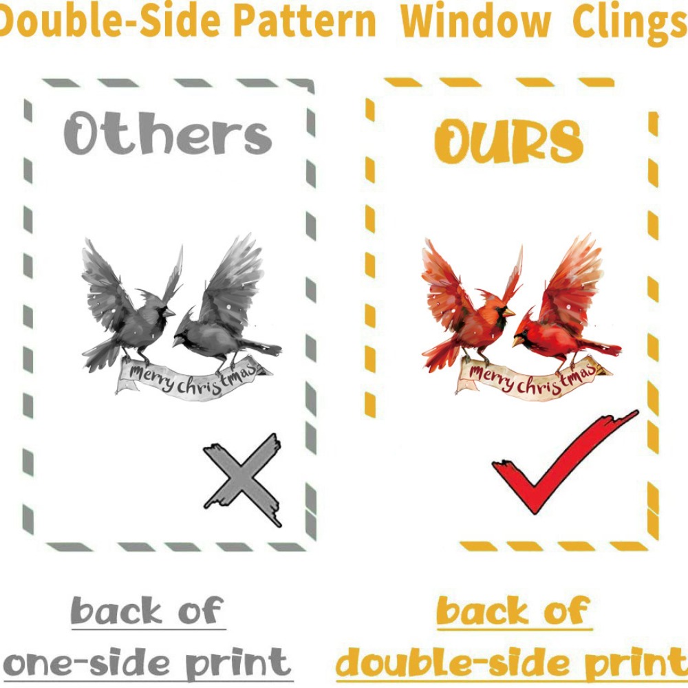 9pcs 크리스마스 창문 데칼 카디널 버드 눈송이 소나 - Snowflake Window Decal 리뷰 및 가격