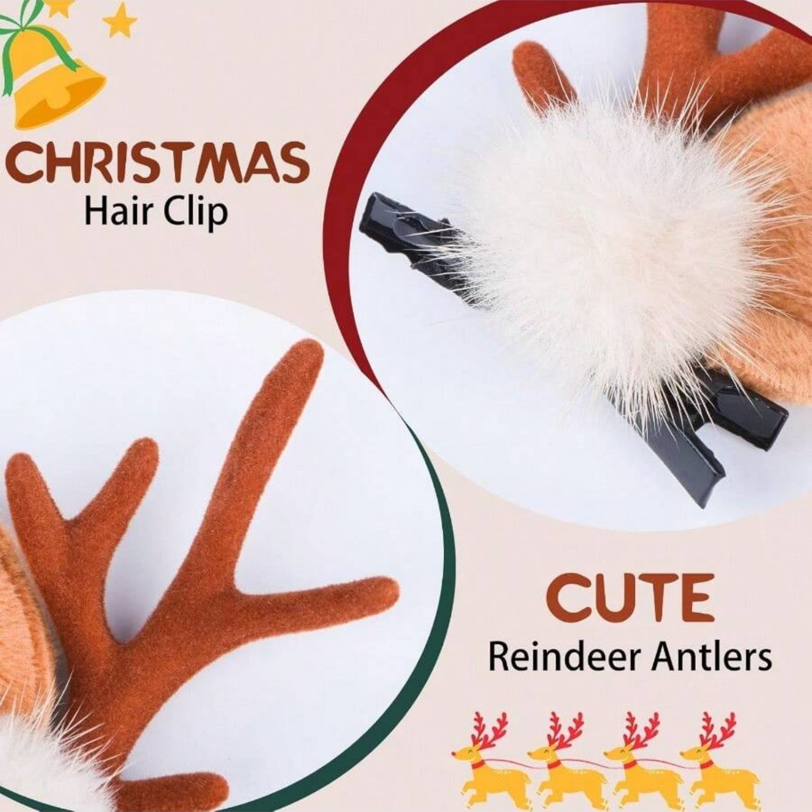 2개 세트 크리스마스 순록 뿔 머리핀 귀여운 사슴 뿔  - Reindeer Antlers Headband 리뷰 및 가격