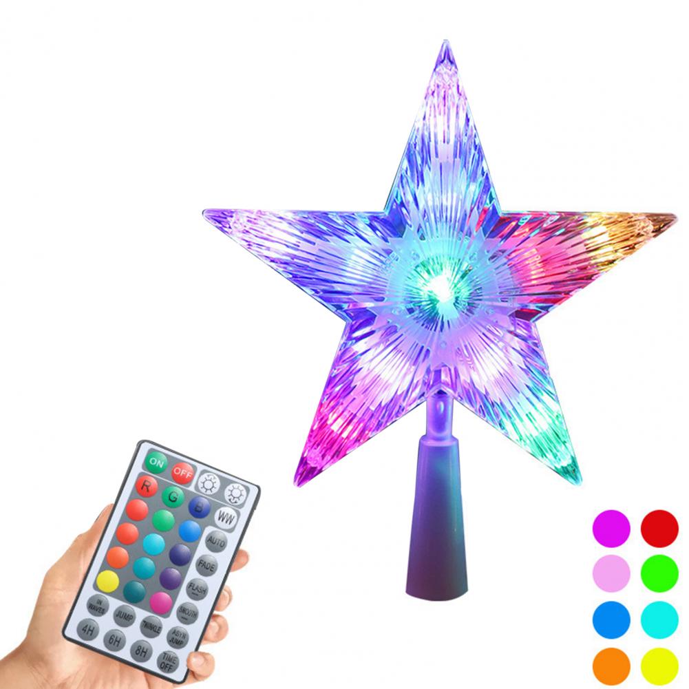 리모컨 USB 전원 플러그인 3D 스타 트리 탑 장식, - Star Tree Topper 리뷰 및 가격