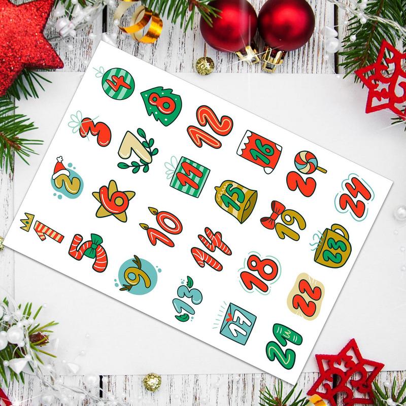 강림절 달력 번호 스티커, 수제 쿠키 캔디 선물, 도장 - Advent Calendar Gift 리뷰 및 가격