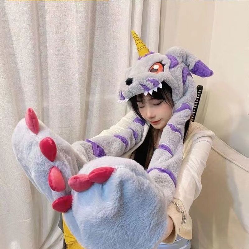 애니메이션 디지몬 어드벤처 가부몬 플러시 모자 스카프  - Santa Hat Plush 리뷰 및 가격