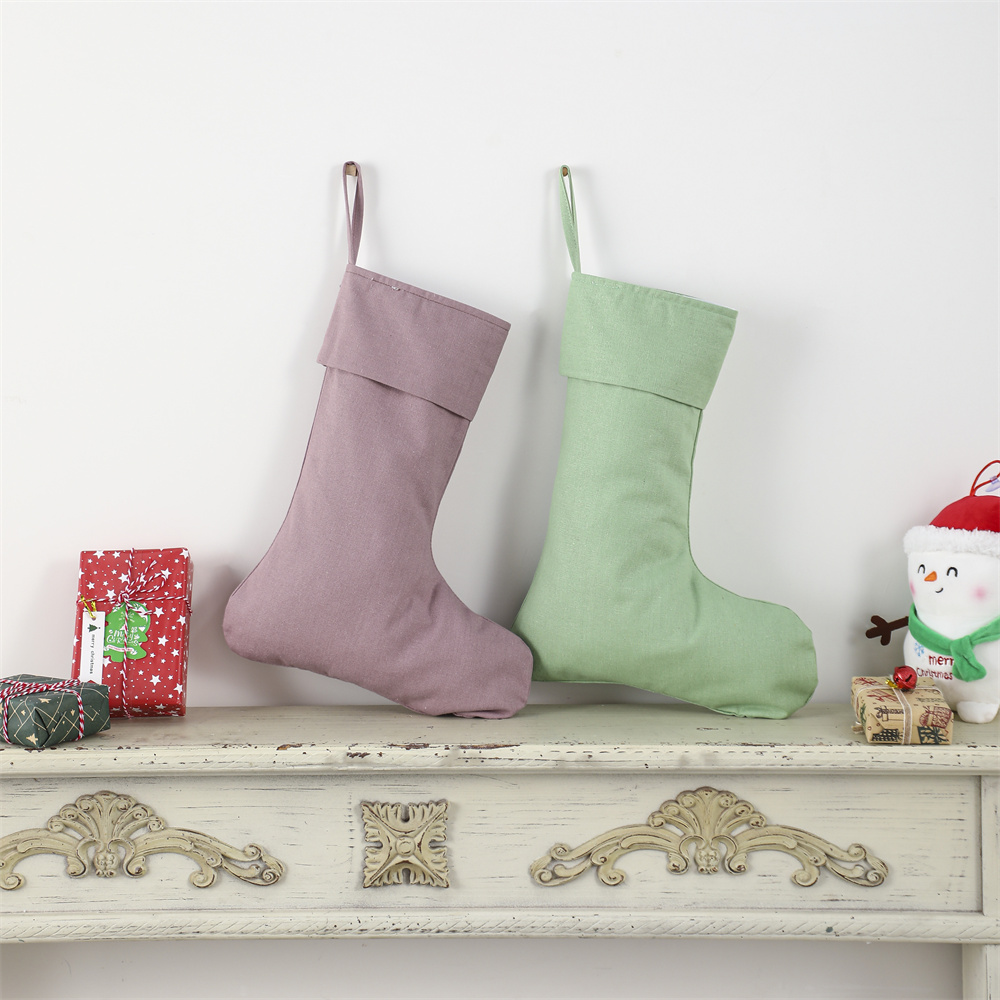 린넨 크리스마스 스타킹, 크리스마스 천연 무지 양말,  - Christmas Stocking Hanging 리뷰 및 가격