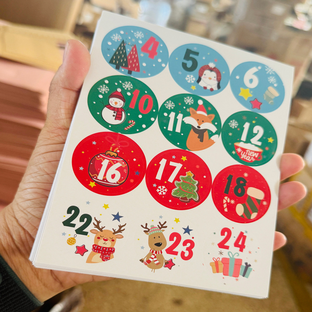24개 크리스마스 장식 어드벤트 캘린더 숫자 스티커 다 - Advent Calendar Gift 리뷰 및 가격