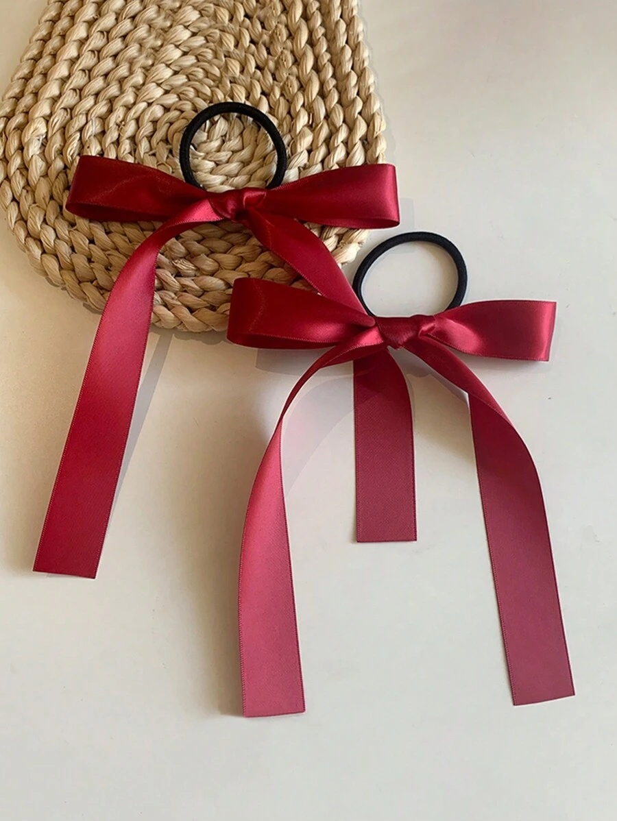 2개/세트 여성 패션 멀티 컬러 리본 리본 헤어 액세서 - Ribbon Bow Gift 리뷰 및 가격