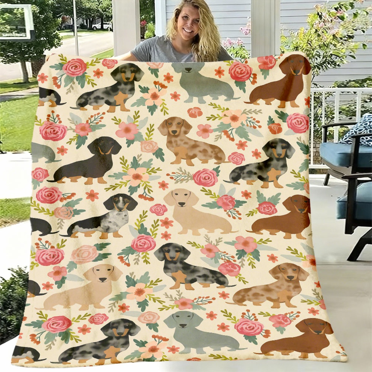 귀여운 크리스마스 닥스훈트 강아지 담요 따뜻하고 아늑한 - Christmas Throw Blanket 리뷰 및 가격
