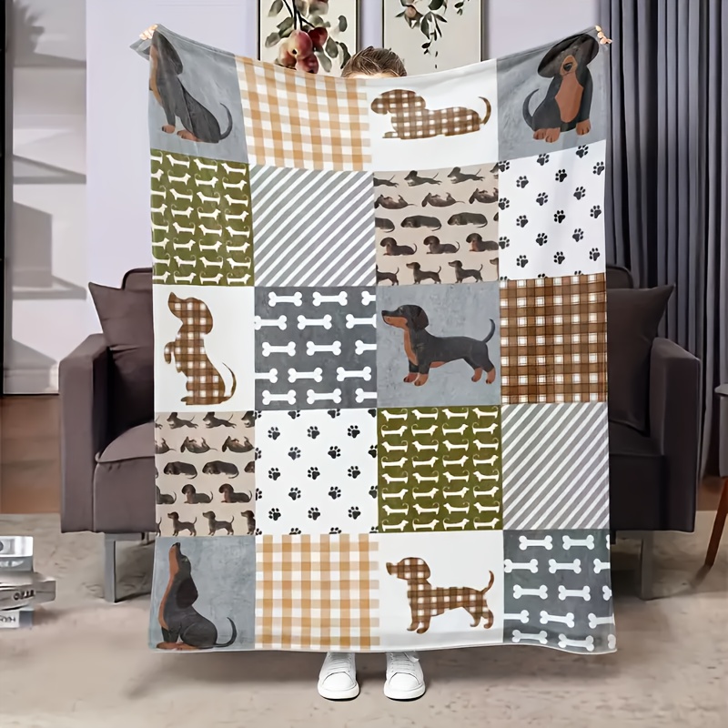 귀여운 크리스마스 닥스훈트 강아지 담요 따뜻하고 아늑한 - Christmas Throw Blanket 리뷰 및 가격