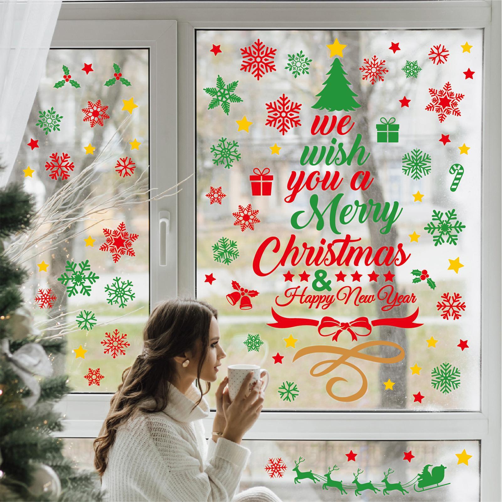 3 조각 크리스마스 벽 스티커 창 스티커 이동식 데칼  - Snowflake Window Decal 리뷰 및 가격