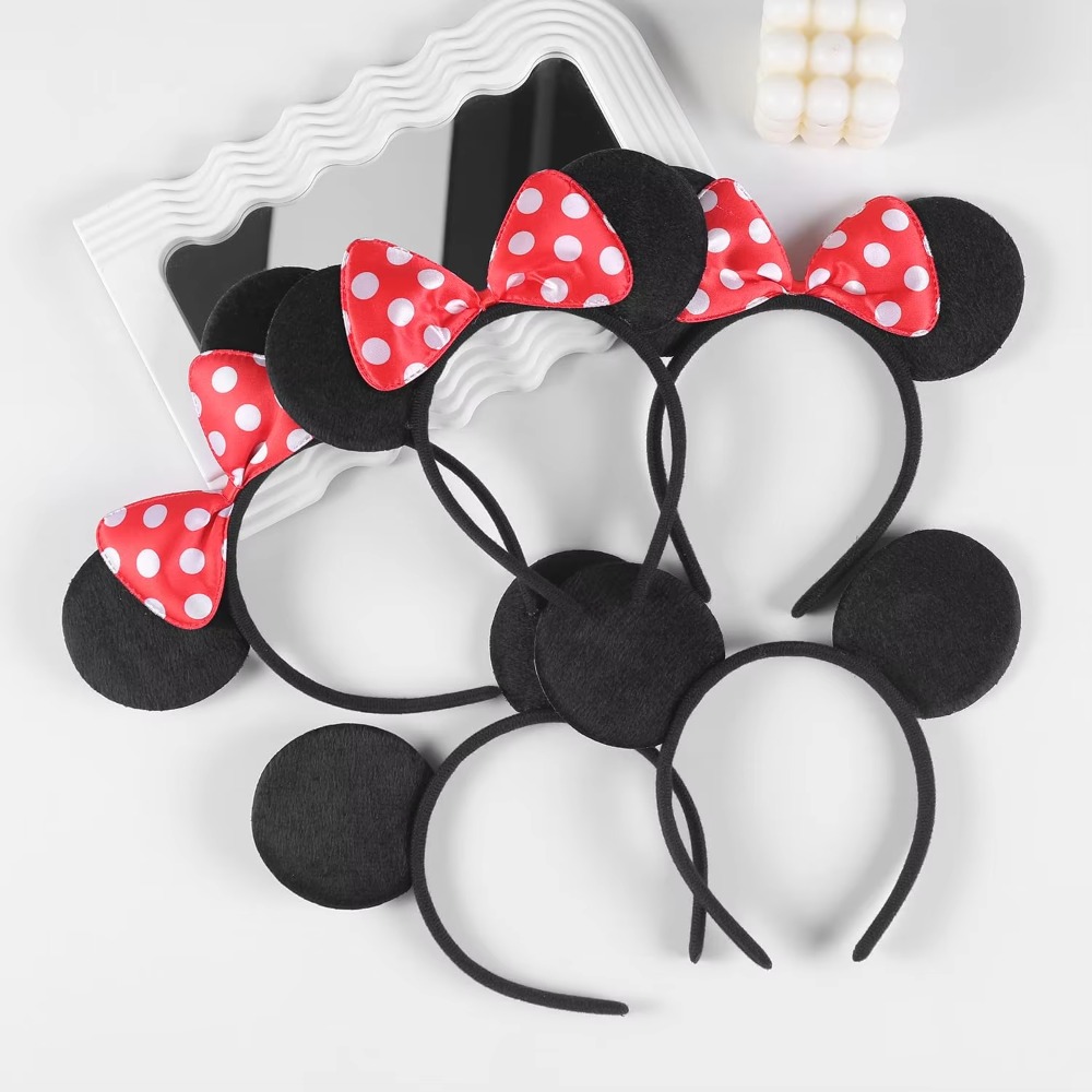 24pcs 사랑스러운 마우스 귀 리본 핑크 블랙 레드  - Ribbon Bow Gift 리뷰 및 가격