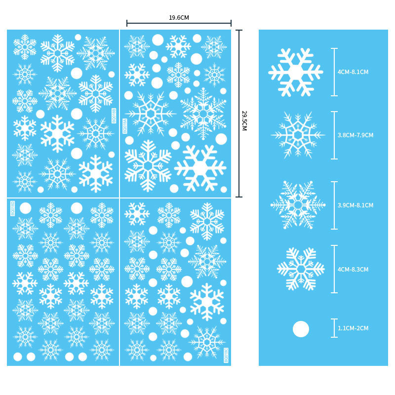 탈부착 가능한 크리스마스 PVC 스티커 산타 엘크 창문 - Snowflake Window Decal 리뷰 및 가격