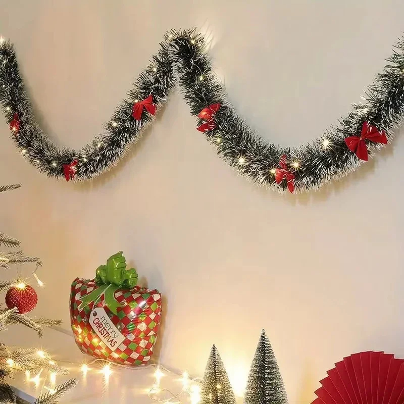 크리스마스 테슬 가랜드 인공 크리스마스 가랜드 LED  - Tinsel Garland Decoration 리뷰 및 가격